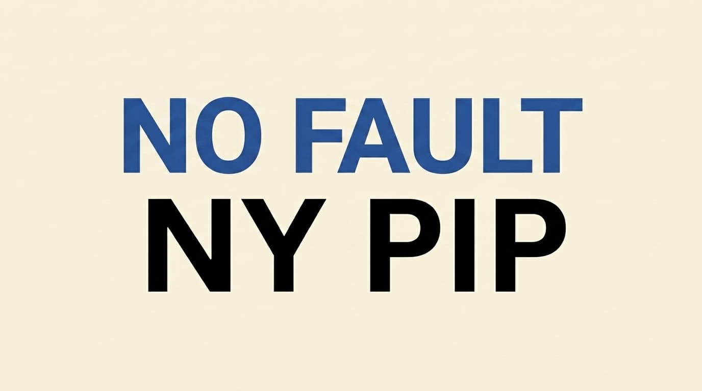 NO FAULT NY PIP insurance